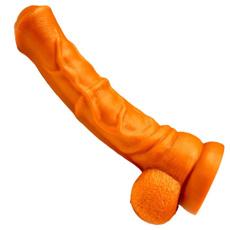 VaHppy Dildo extra large 2090g 37*8cm Masturbazione del pene per le donne Gay a forma di fallo Cavallo Pene Silicone liquido dorato Ventosa di potenza