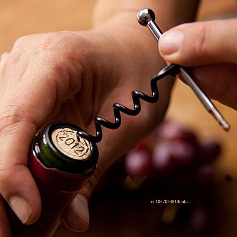 Mini Pocket Red Wine Bottle Opener Stainless Steel Metal Waiter Corkscrew Bottle Wine Opener Portable Keychain Bottle Opener
