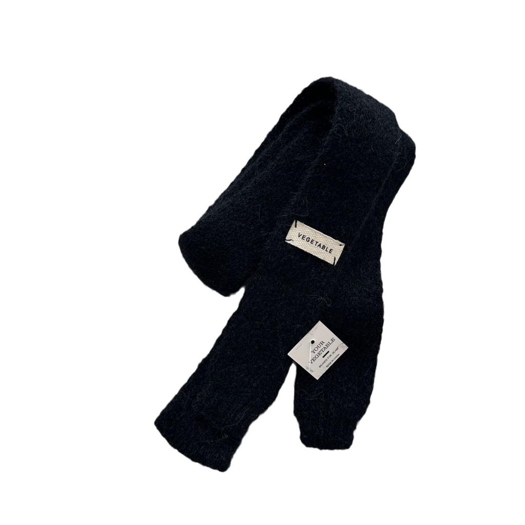 Solid Color Knitted Scarf Scarf Women's Decorative Versatile Knitted Scarf