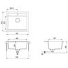VidaXL Kitchen Sink In Granite Single Bowl Reversible Inset Sink Home 142954
