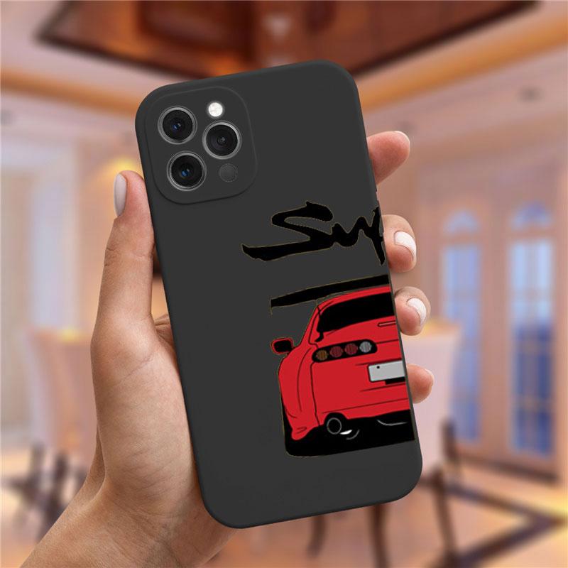 JDM Tokyo Drift Sports Car Paired Couple Phone Case For iPhone 17 16 15 14 13 12 11 Pro Max Mini 7 8 Plus SE Air Cover Fundas