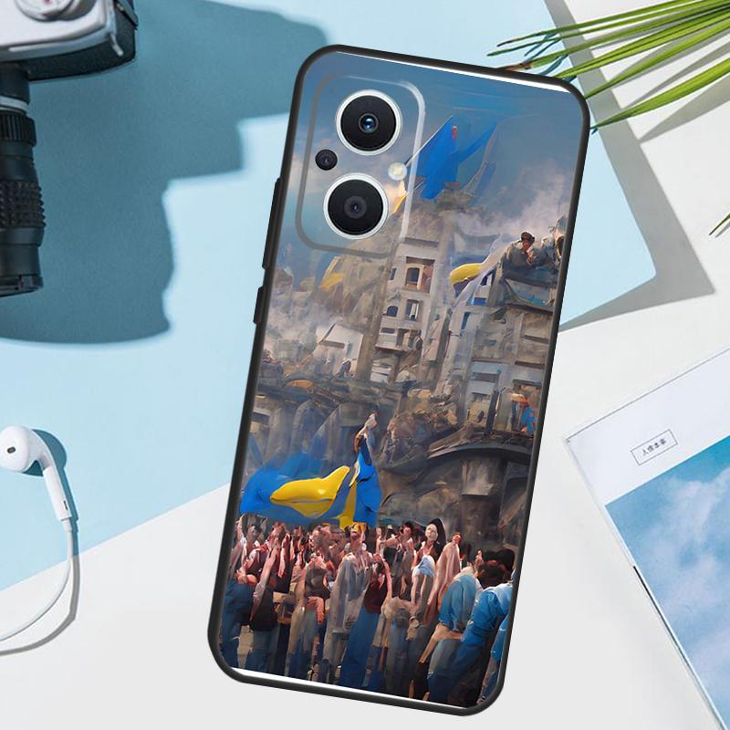 Ukraine Flag Case For OPPO Reno 13 13F 12 11 F 8T 7 8 10 Pro OPPO Find X8 X6 X3 Pro X5 Lite Cover Funda