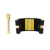Mouthpiece Fastener PU Leather Ligature Fastener with Plastic Caps Clarinet Ligature Mouthpiece Caps Enduring