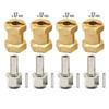 4pcs 12mm/15mm/17mm Axle Widen Hexagon Wheel Adapter For 1/10 RC Crawler Car TRX4 RC4WD D90 D110 Axial Scx10 90046 catRC