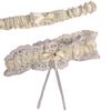 Ruffled Lolita Leg Rings Set Elastic Sexy Leg Loop Fashion Bride Garter Belt  JK Accessory