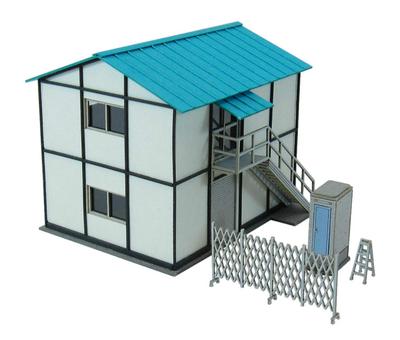 Sankei Prefabricated Hut A Paper Craft 1/150