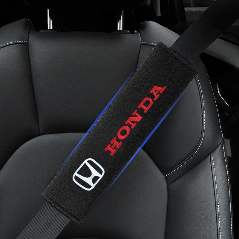 New Car Safety Belt Shoulder Cover Seat Belt Pads Car Accessories for Honda Civic Fit Jazz Accord Pilot Passport Stepwgn CRV BRV HRV Vezel