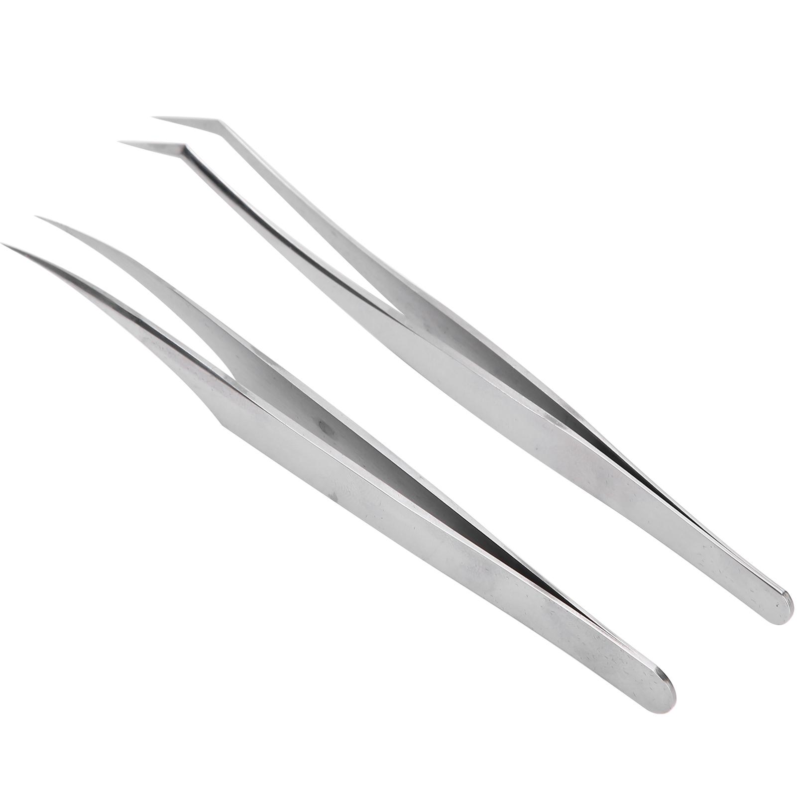 

Stainless Steel Eyelash Extension Tweezers Set False Fake Eyelashes Grafting Tool