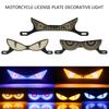 Bright LED Decorative Light for Motorcycle License Plate Universal Compatibility Water Resistant Dustproof Simple Setup DIY