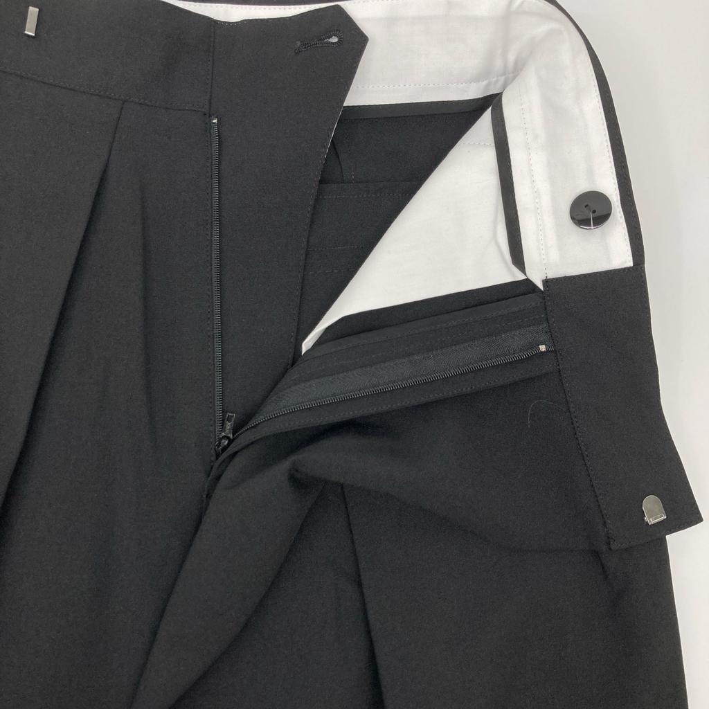 allureville Beautiful 24 year old tropical asymmetric tack pants Bottoms 1 blackUsed