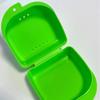 Colorful Plastic Denture Retainer Case With Ventilation Holes Durable For Daily Use Travel Mouthguard Storage