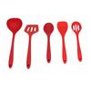 5pcs Set Silicone NOn Stick Heat Resistant Spatula Spoon Soup Ladle Baking Cooking Utensils