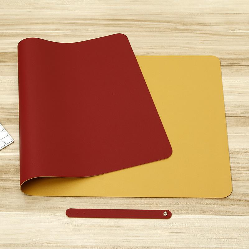 In-stock Large Leather Mouse Pad, Office Desk Pad, Waterproof and Oil-proof, Business Minimalist Desktop and Computer Desk