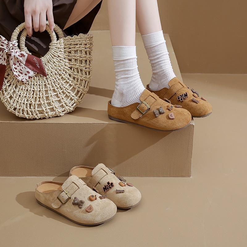 Children's Autumn New Female Students' Casual Trend Versatile Half-drag Women's Shoes-1