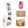 500 Stickers Per Roll Theme Decorative Sticker Roll for Phone Case Decoration, Journaling, Envelope Sealing and Scrapbooking