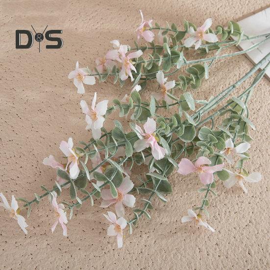 Simulace umělého hedvábí Květina Snadná péče Creative Mini Umělá orchidejová zelená rostlina