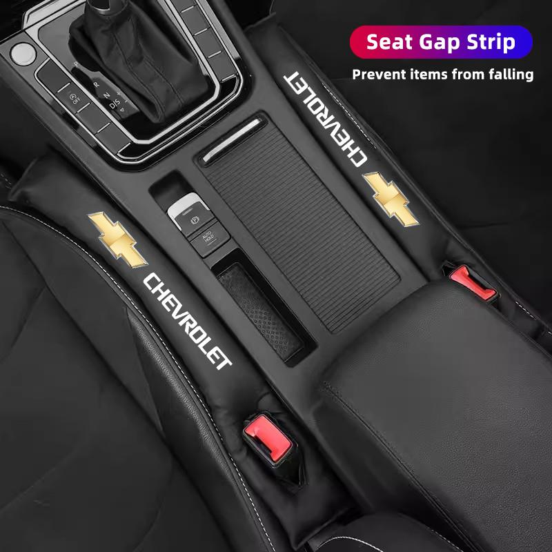 AABHL1 2Pcs Car Seat Gap Filling Plug Cushion Side Seam Leak Proof Strip For Chevrolet Cruze Spark Captiva Suburban Camaro Malibu