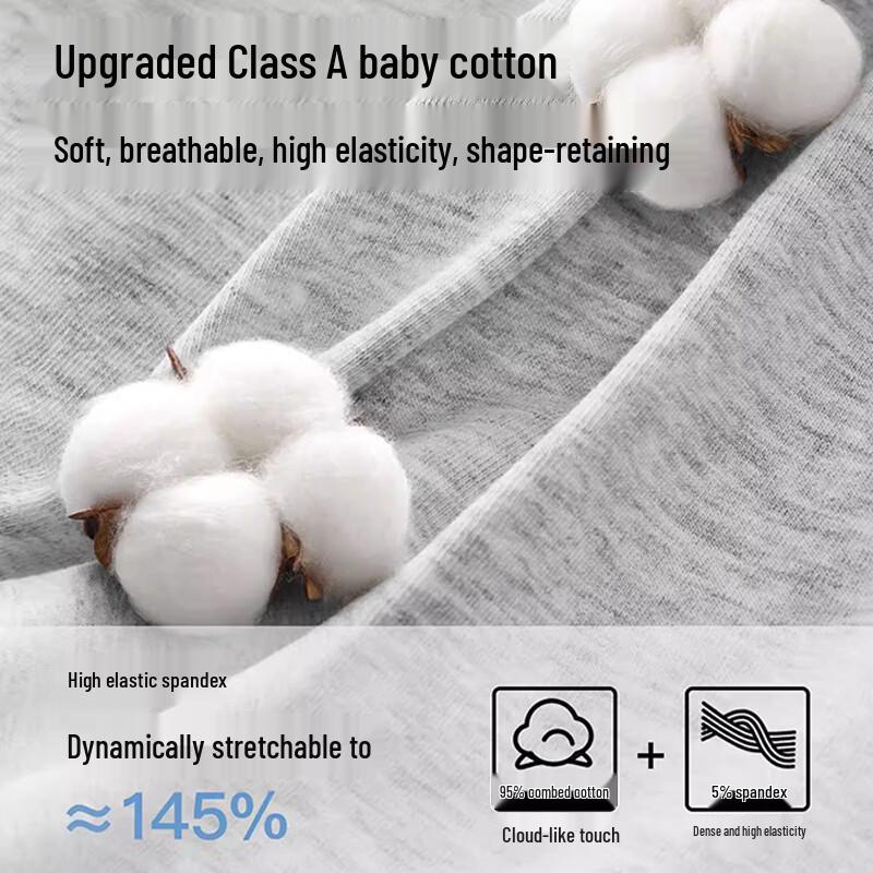 FitonTon Women's Pure Cotton Mid-Waist Briefs 3-Pack