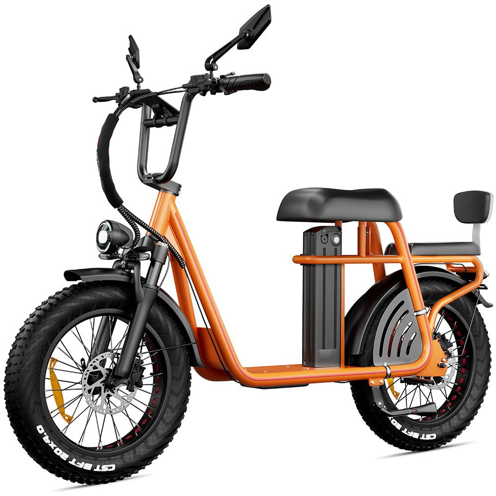 Electric Bicycle Drvetion ET20 20" Fat Tire 1000W Peak Motor City Electric Bike For Adult 48V 20AH NFC One Click Unlock Dual Hydraulic Brake