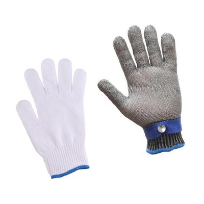 Multipurpose Stainless Steel Mesh Safety Protective Gloves for Oyster Shucking Woodworking and Heavy Duty Kitchen Use