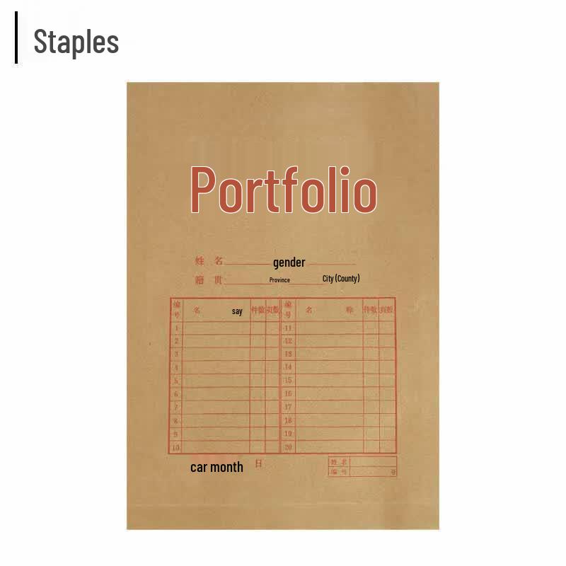 Staple A4 Kraft File Bag