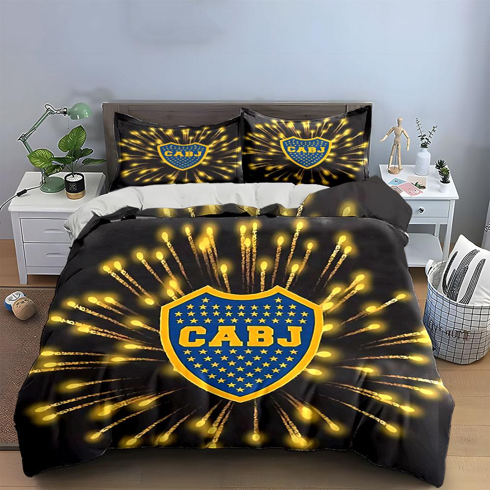 Blue and Yellow Shield Bedding Set Bedding Duvet Cover Set Duvet Cover Pillowcases (1 * Duvet Cover 2 * Pillowcases, without duvet insert)