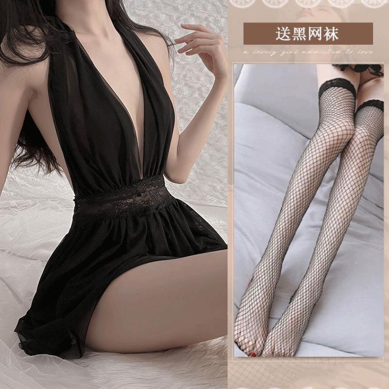 Mesh neck sexy ins wind high value comfortable and breathable