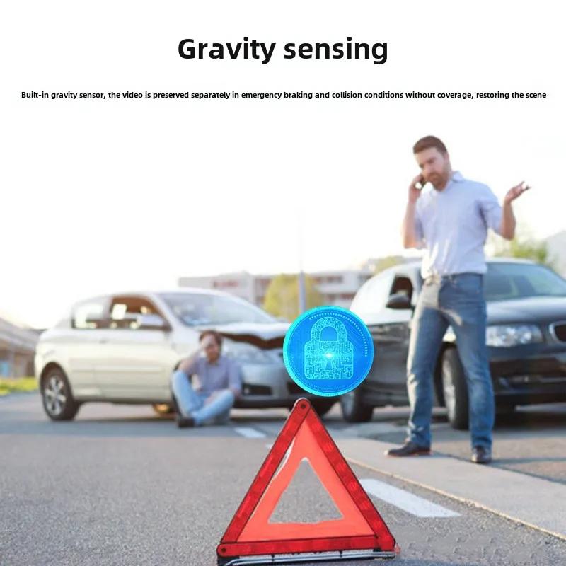 Caméra de Tableau de Bord HD 1080P à Triple Enregistrement Caméra 3 Canaux WiFi Vision Nocturne Boîte Noire Enregistrement en Boucle Aide à la Marche Arrière pour Voitures Accessoires Auto