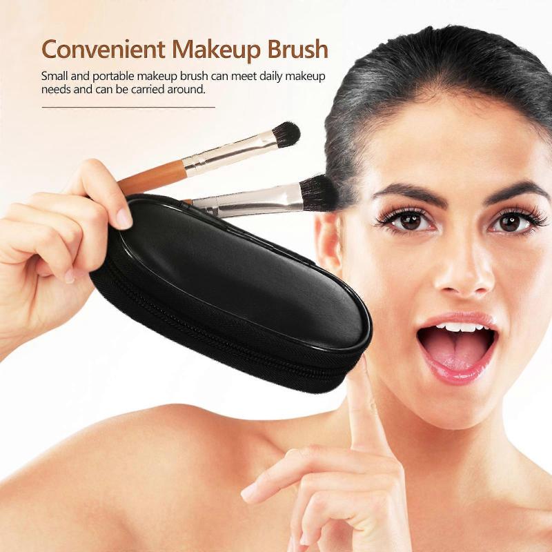 9 Pcs Makeup Brushes with Storage Bag Foundation Cosmetic Brushes for Daily Makeup Travel