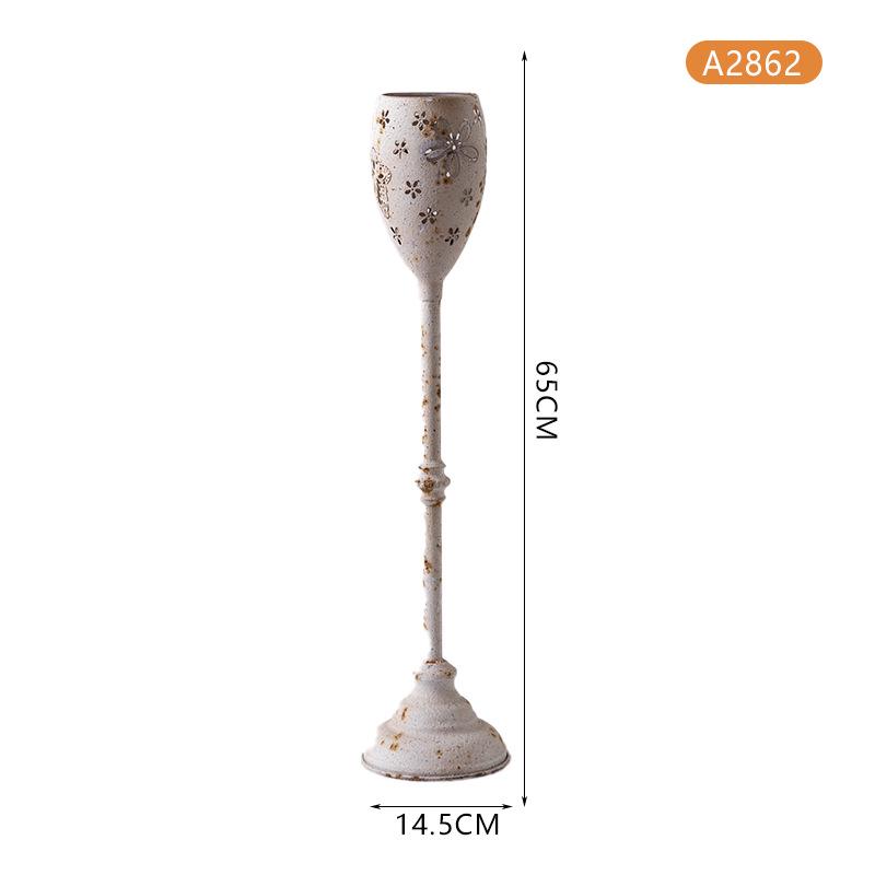 Большой уличный ветрозащитный канделябр: Двор виллы Ретро фонарь Подсвечник