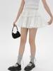 Mini Skirt Women Summer Kawaii Lace Mesh Patchwork Sexy White High Waist A-line Lolita Ruffle Skirt