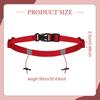 Adjustable Triathlon Number Belt with Loops, 6 Quick Release Food Ideal for Training,