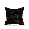 Reusable Ghost with Pumpkin Throw Pillow Cover Black Bat Square Fall Pillowcase Washable 45X45CM Cushion Covers Halloween Decor