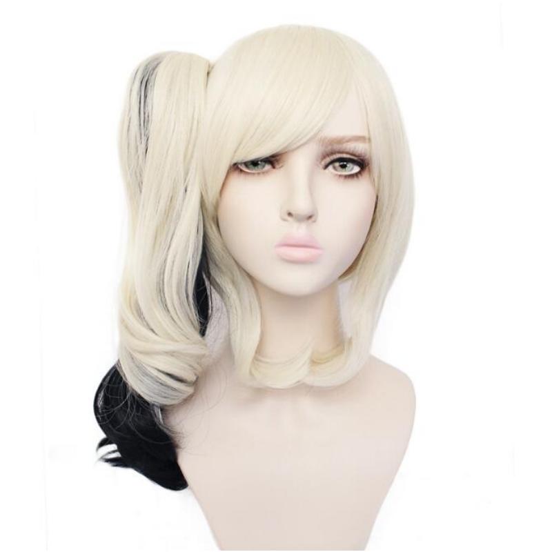 Halloween Anime Wigs Cosplay Wigs Costumes Peluca Styled Curly Synthetic Ponytail Heat Resistant Hair Halloween Party Prop