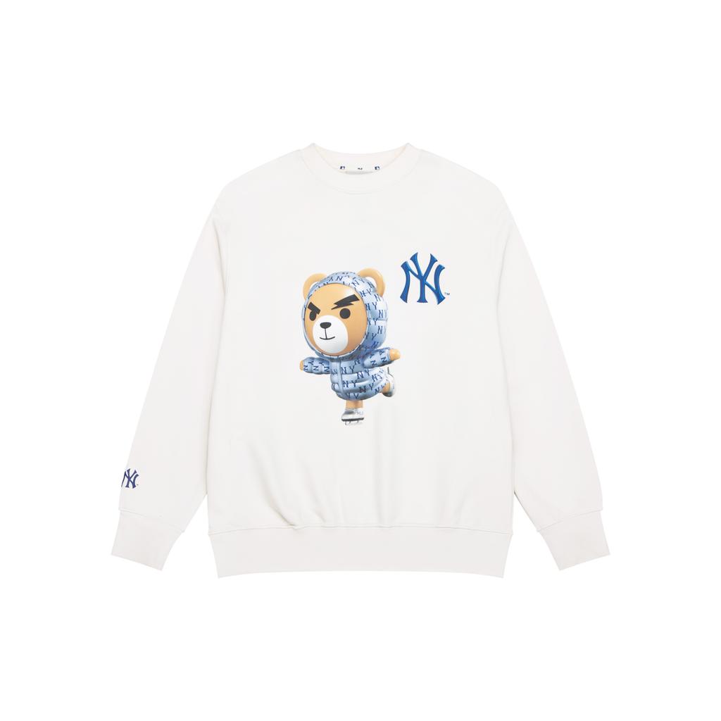 New MLB New York Yankees Sweatshirts Unisex White 3AMTE0236-50CRS