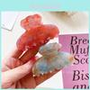 Cute Acrylic Candy Colored Hair Claw Clips For Women Versatile 7cm Shark Hair Accessories