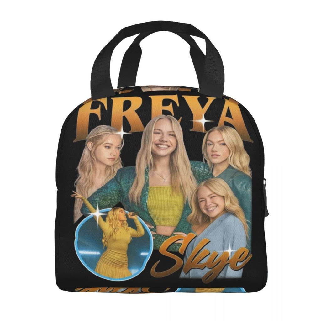 Freya Skye Singer Merch Insulated Lunch Bag For Office Food Container Leakproof Cooler Thermal Bento Box