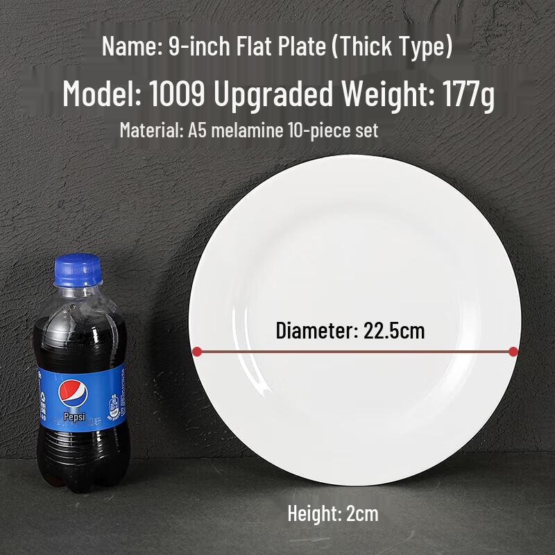 Commercial Melamine Round Buffet Plates