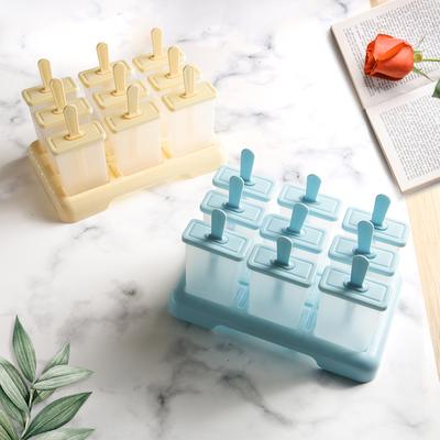 9x Ice Lolly Popsicle Mould Maker Sticks Ice Cream Frozen Yoghurt Dessert Pack