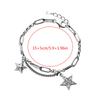 Ins Cold Wind Hip-hop Trend Simple Bracelet Shiny Star Copper Bracelet Pentagram Cool Girl Temperament Fashion Jewelry