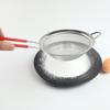 Silicone Handle Stainless Steel 30-Mesh Flour Sieve & Strainer Tool