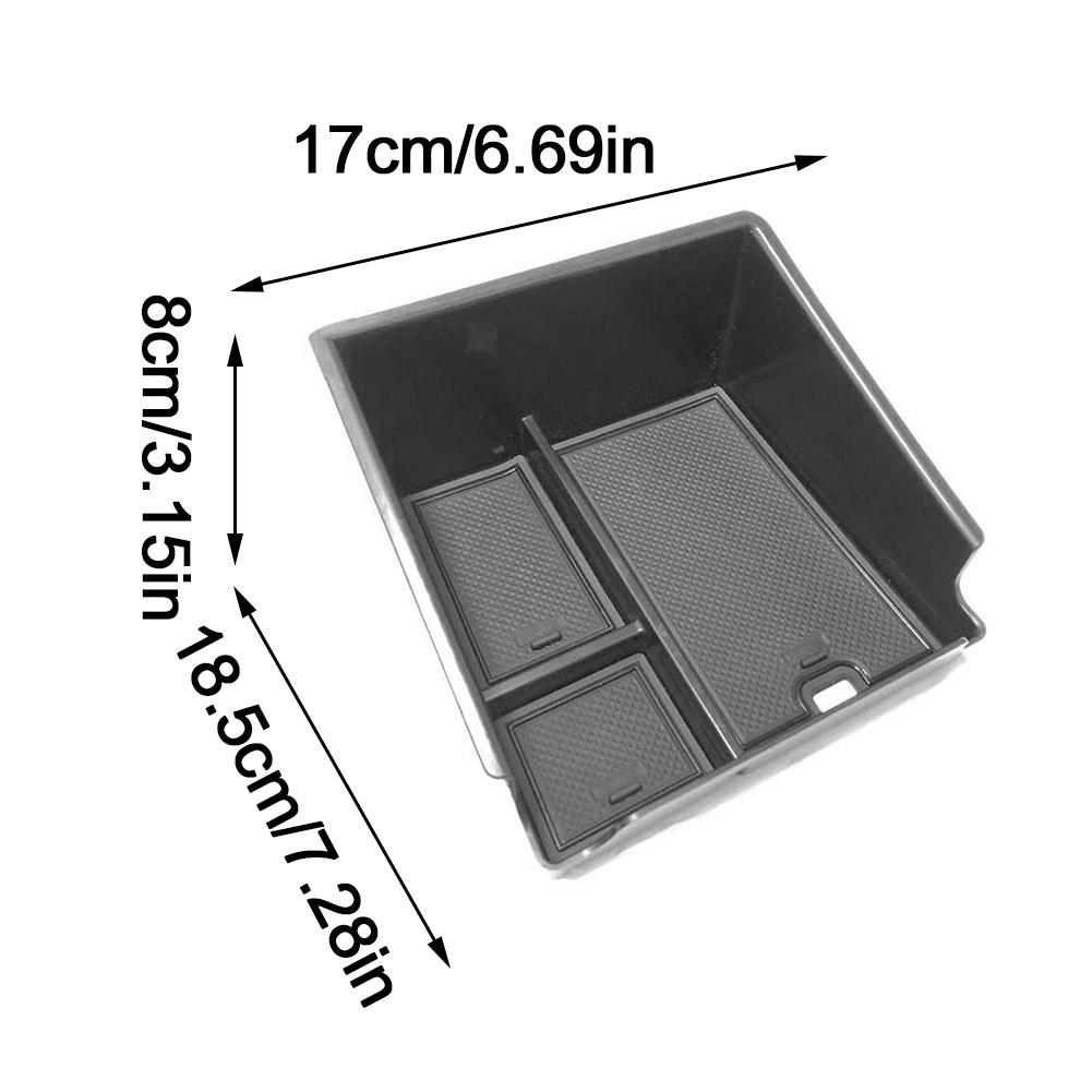 For BYD Seal 2022 Car Console Armrest Storage 3 Compartments Center Console Storage Box Tray Holder Armrest Organizer For BYD