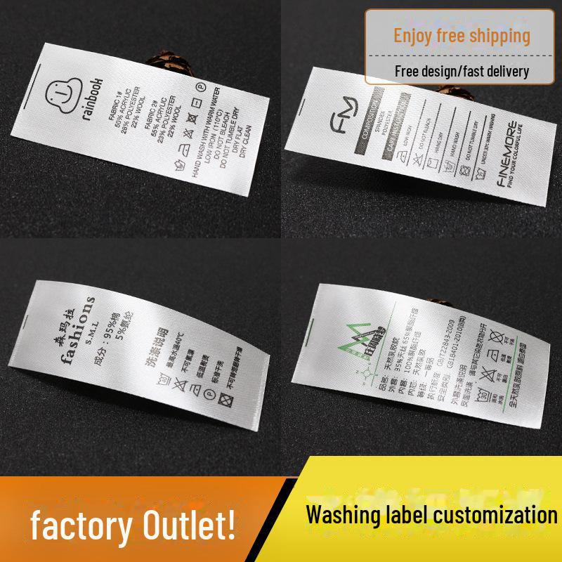 Custom Clothing Labels: Ingredient, Printed, Collar, & Washing Labels