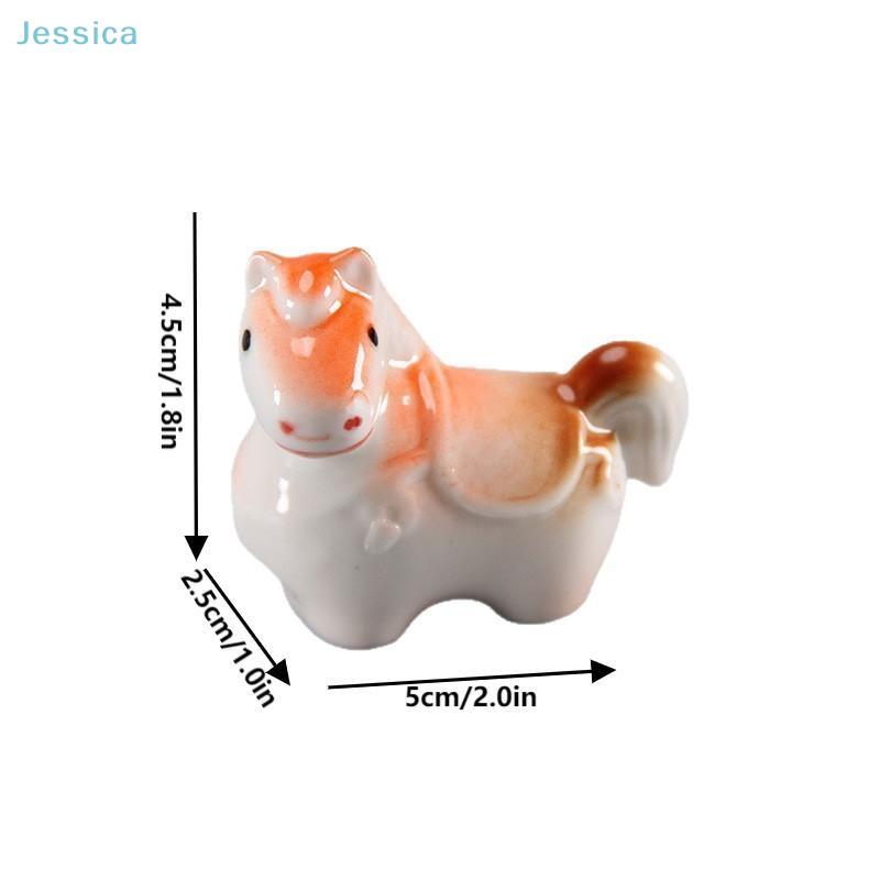 Zodiac Horse Ceramic Chopstick Rest -Animal Chopstick Holder,2026 Year of the Horse Tableware Decor for Home & Restaurant Use