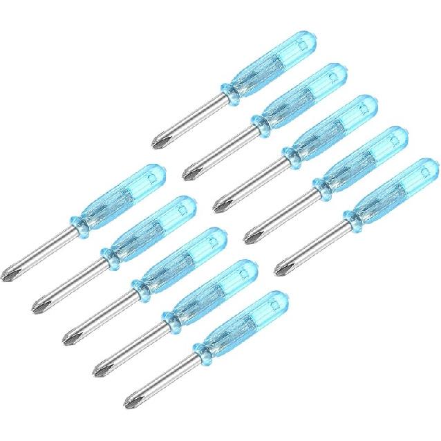 Uxcell Mini Phillips Screwdriver, 2.0mm Cross Head 45mm Length for Small Appliances Repair, 10 Pcs