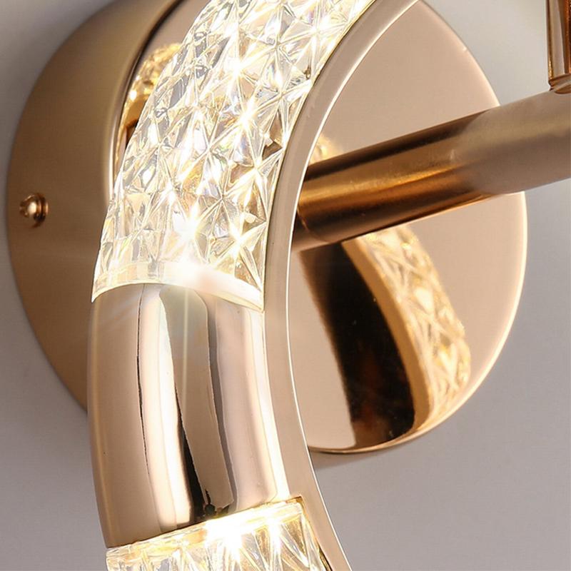 Crystal LED Wall Lamp Nordic Indoor Lighting For Home Living Room Decoration Dining Tables Bedside Lamps Bedroom Bed Wall Light