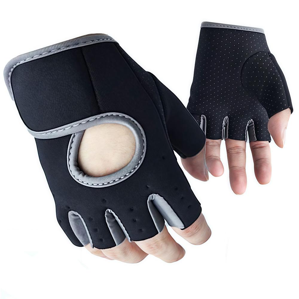 Women Men Fitness Gym Gloves Weightlifting Gloves Half Finger Breathable Non-slip Gel Pad Bodybuilding Training Dumbbells Gloves 6