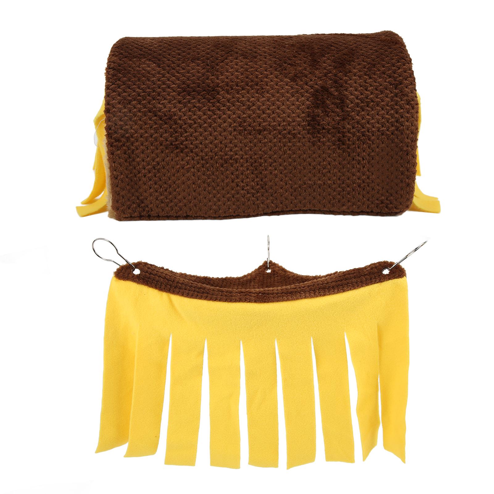 Pet Tunnel House Multi Functional Playing Small Pet Hideout Tube with Hammock for Hamster Guinea Pig