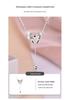 Original Design S925 Sterling Silver Bow Tassel Necklace for Women - High-End 2025 Style Clavicle Chain Accessory
