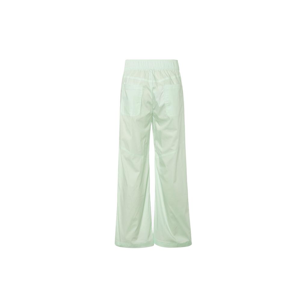 Nike Sportswear Essentials Series Solid Color Small Logo High Waist Straight Leg Casual Pants Women Bottoms Light-Green FB8285-394